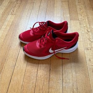 Nike Youth Red Athletic Sneakers Size 7